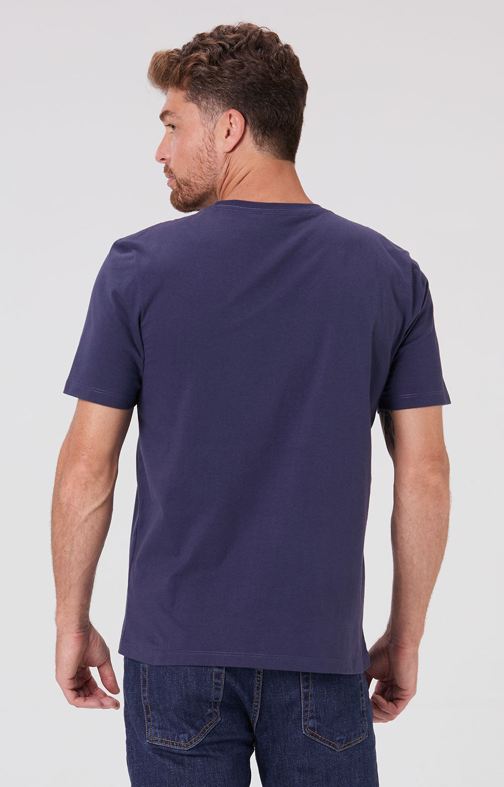 Camiseta Básica Algodão - Azul Marinho