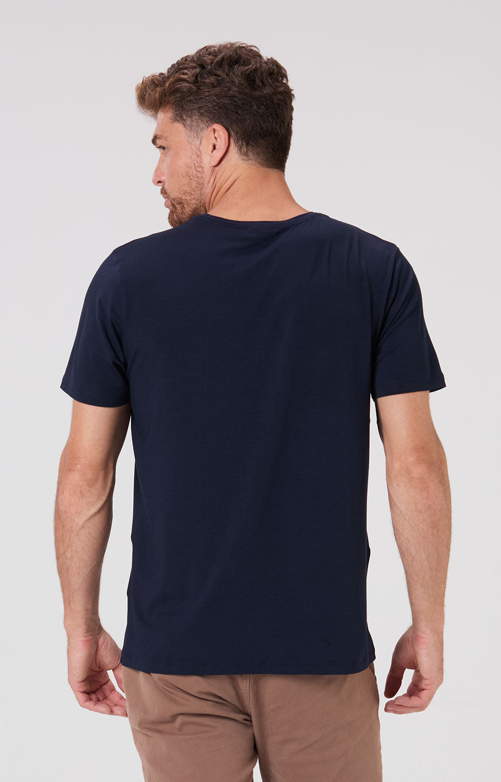 Camiseta Slim Modal Tech - Azul Marinho