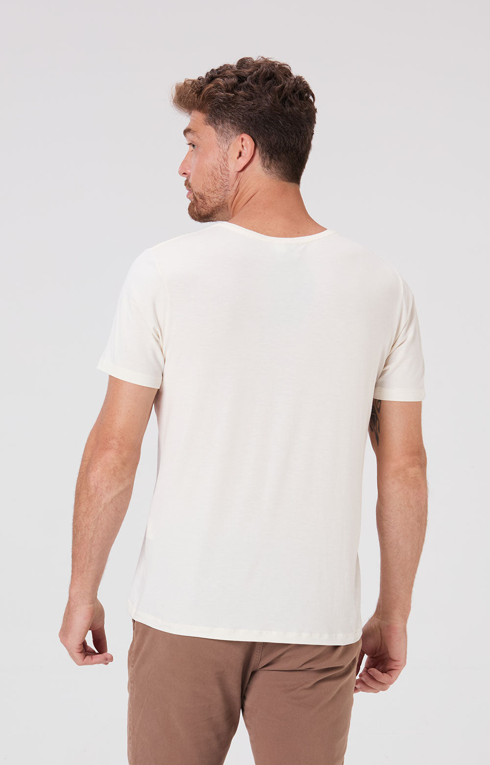 Camiseta Slim Modal Tech - Off-white
