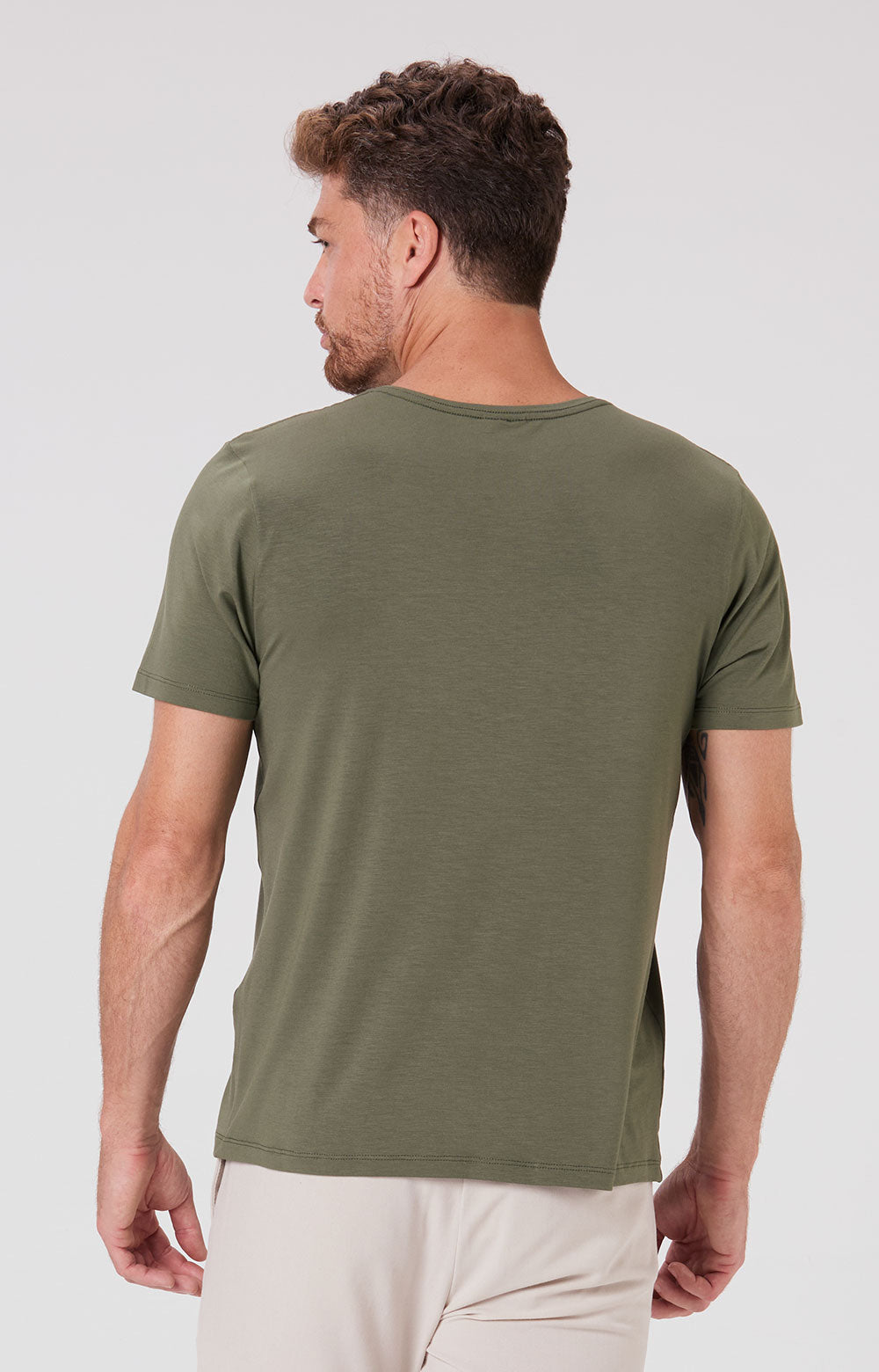 Camiseta Slim Modal Tech - Oliva