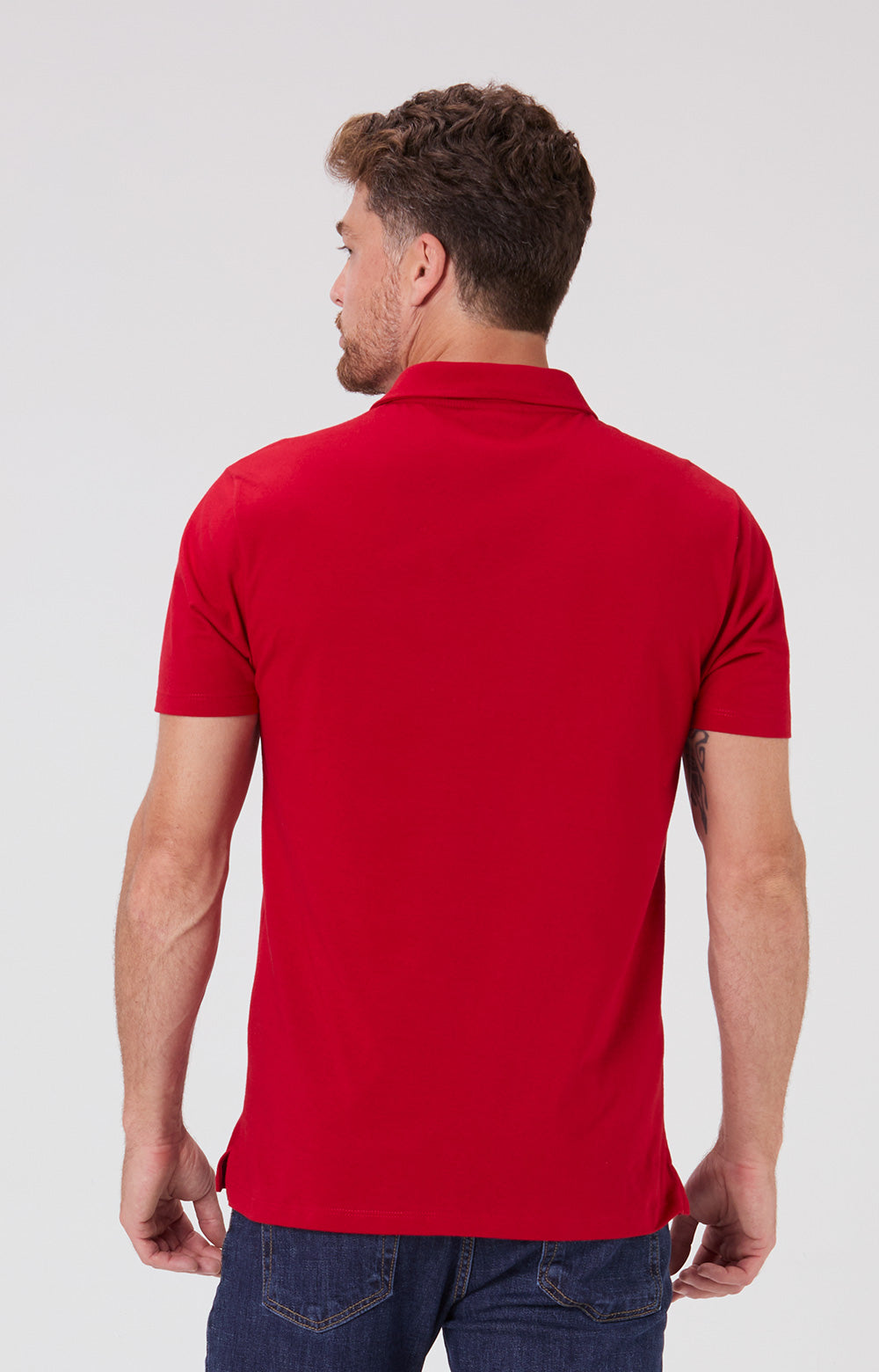 Camisa Polo Algodão - Vermelha