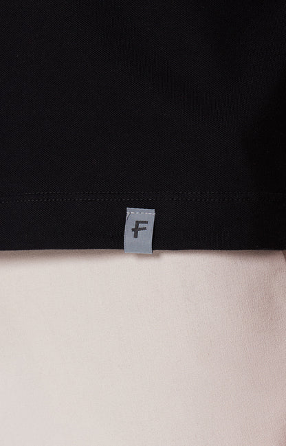 Camisa Polo Regular Fit Algodão Pima - Preta