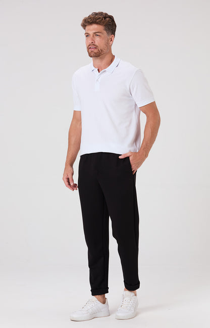 Camisa Polo Piquet Algodão Pima - Branca