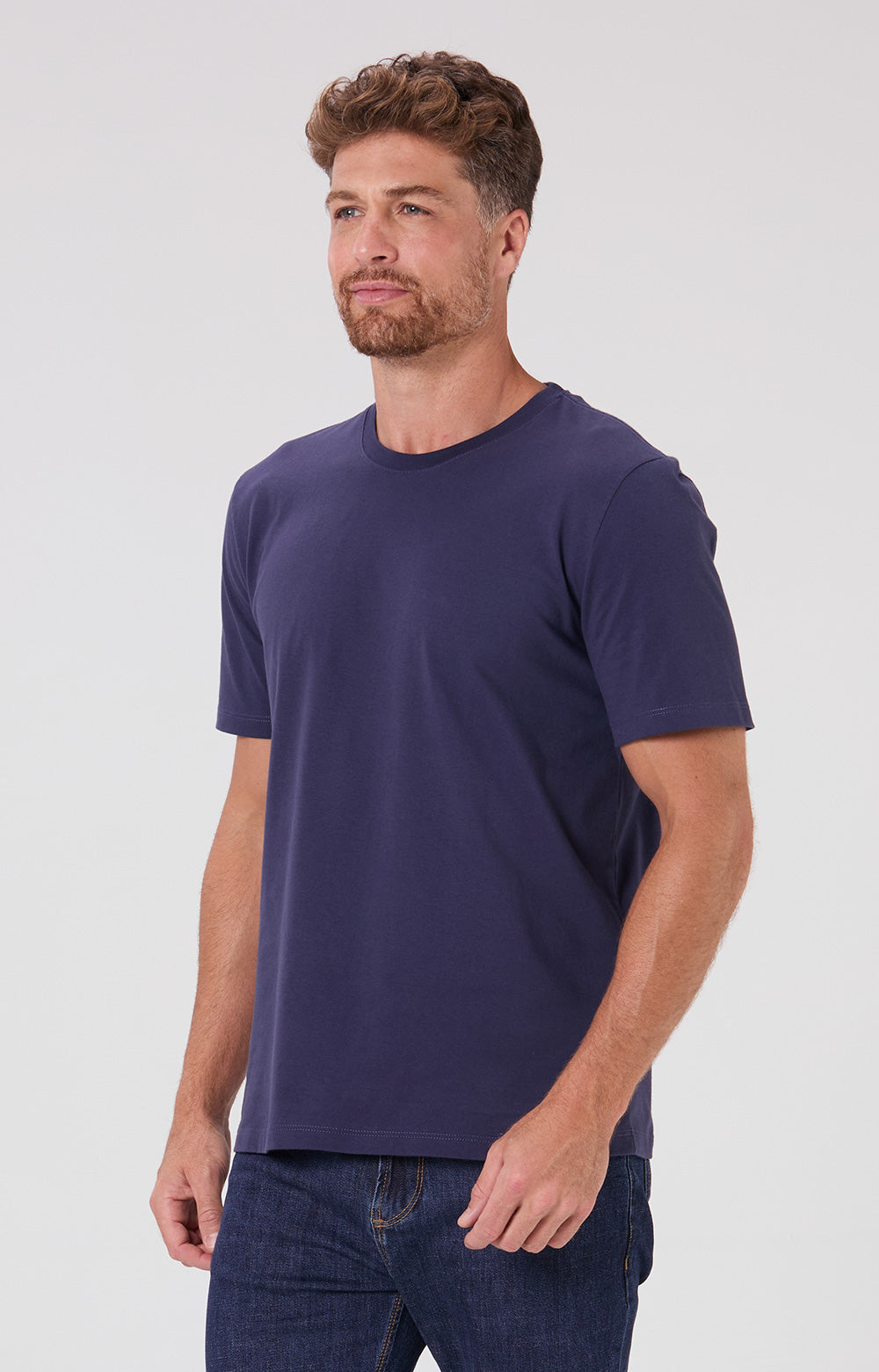 Camiseta Básica Algodão - Azul Marinho