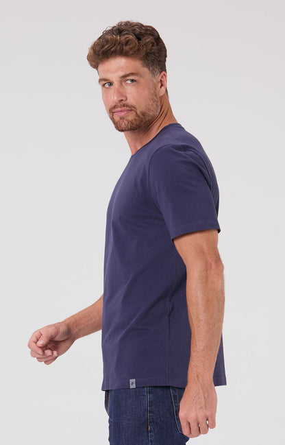 Camiseta Básica Algodão - Azul Marinho