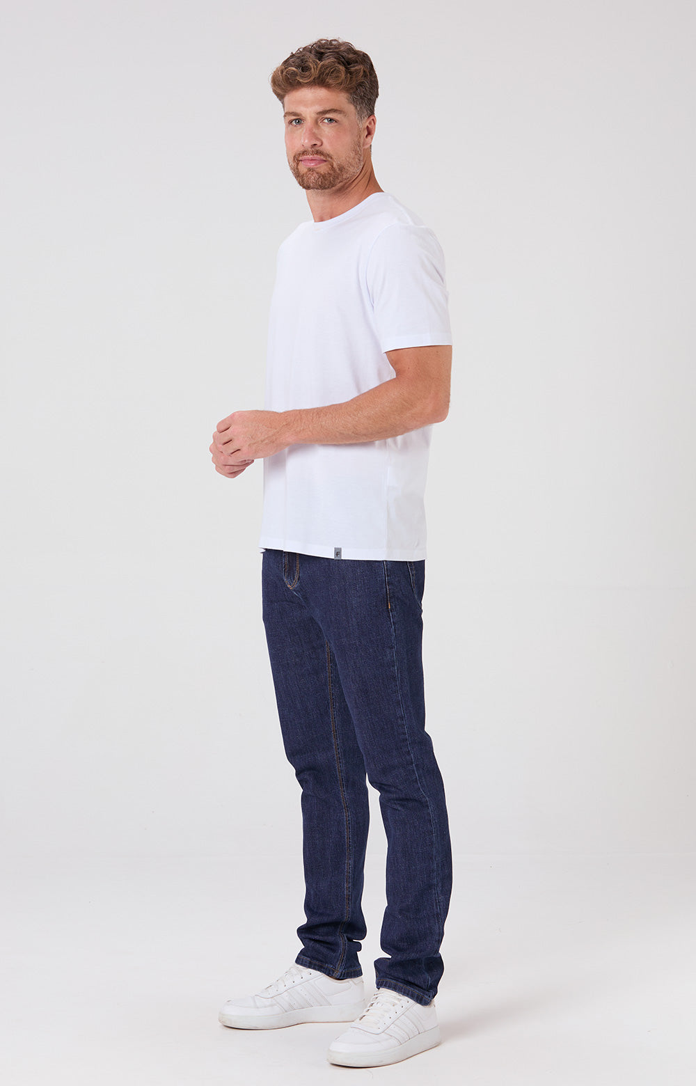 Camiseta Básica Algodão - Branca