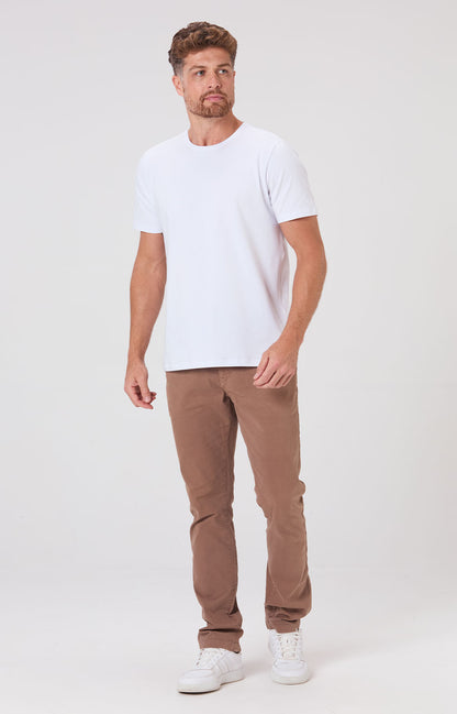 Camiseta Slim Cotton Light Elastano - Branca