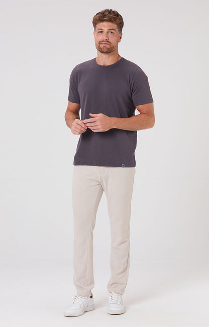 Camiseta Slim Cotton Light Elastano - Chumbo