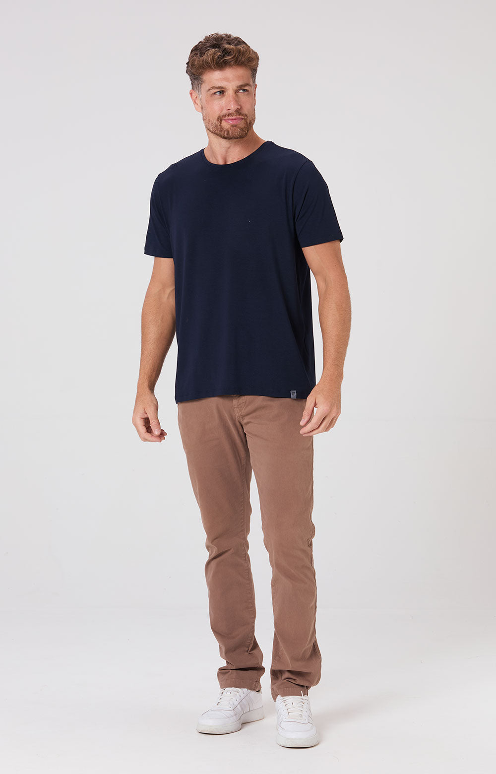 Camiseta Slim Modal Tech - Azul Marinho