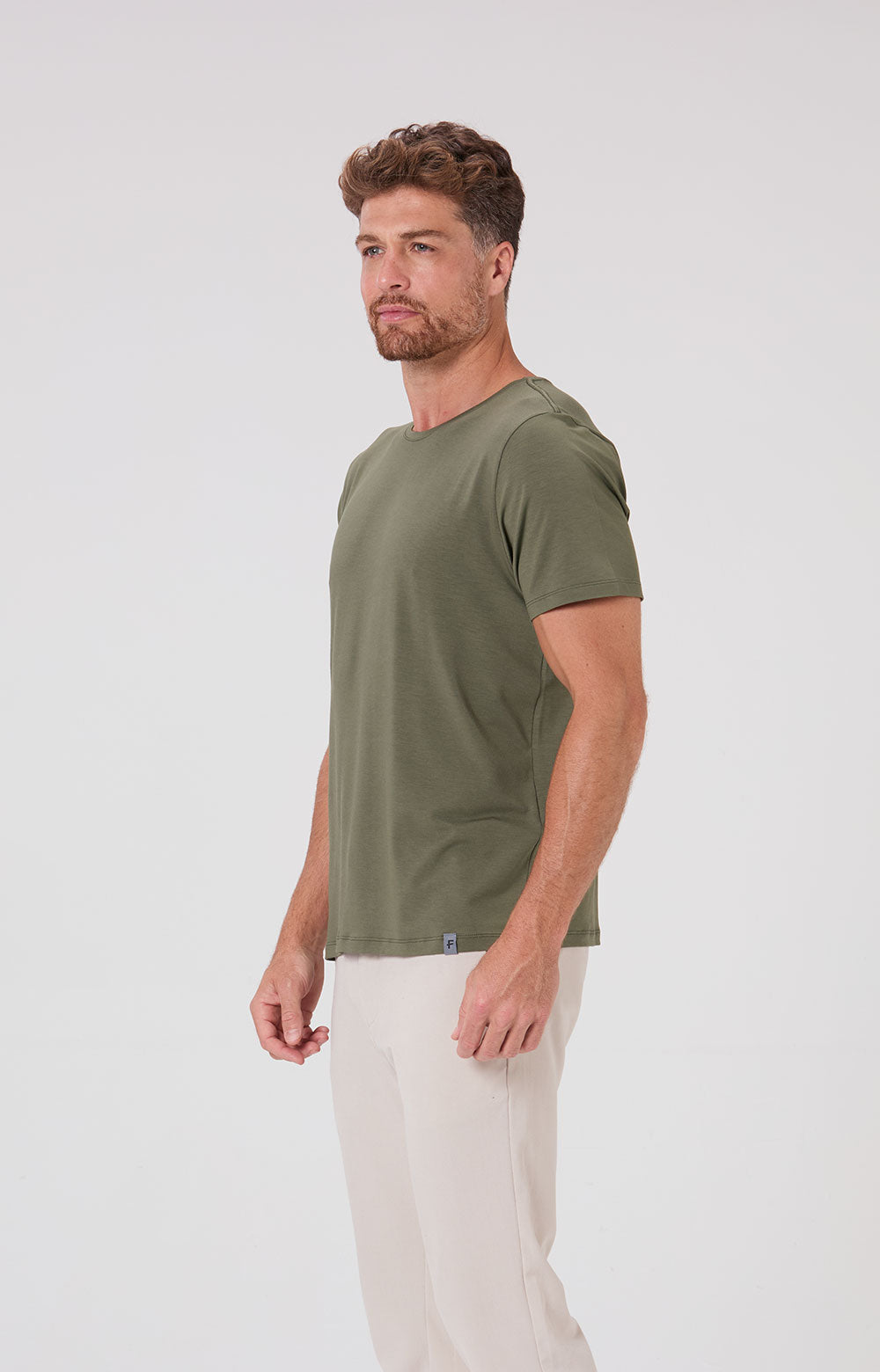 Camiseta Slim Modal Tech - Oliva
