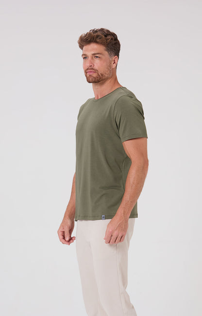 Camiseta Slim Modal Tech - Oliva