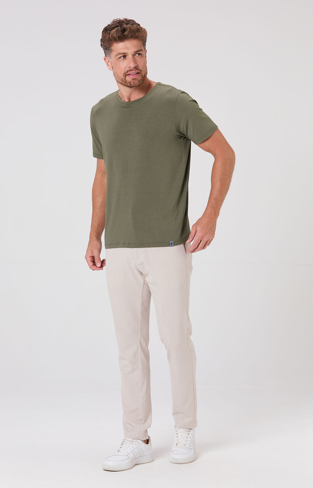 Camiseta Slim Modal Tech - Oliva