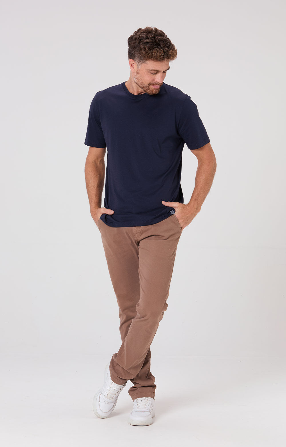 Camiseta Basic Cotton Pima -  Azul Marinho