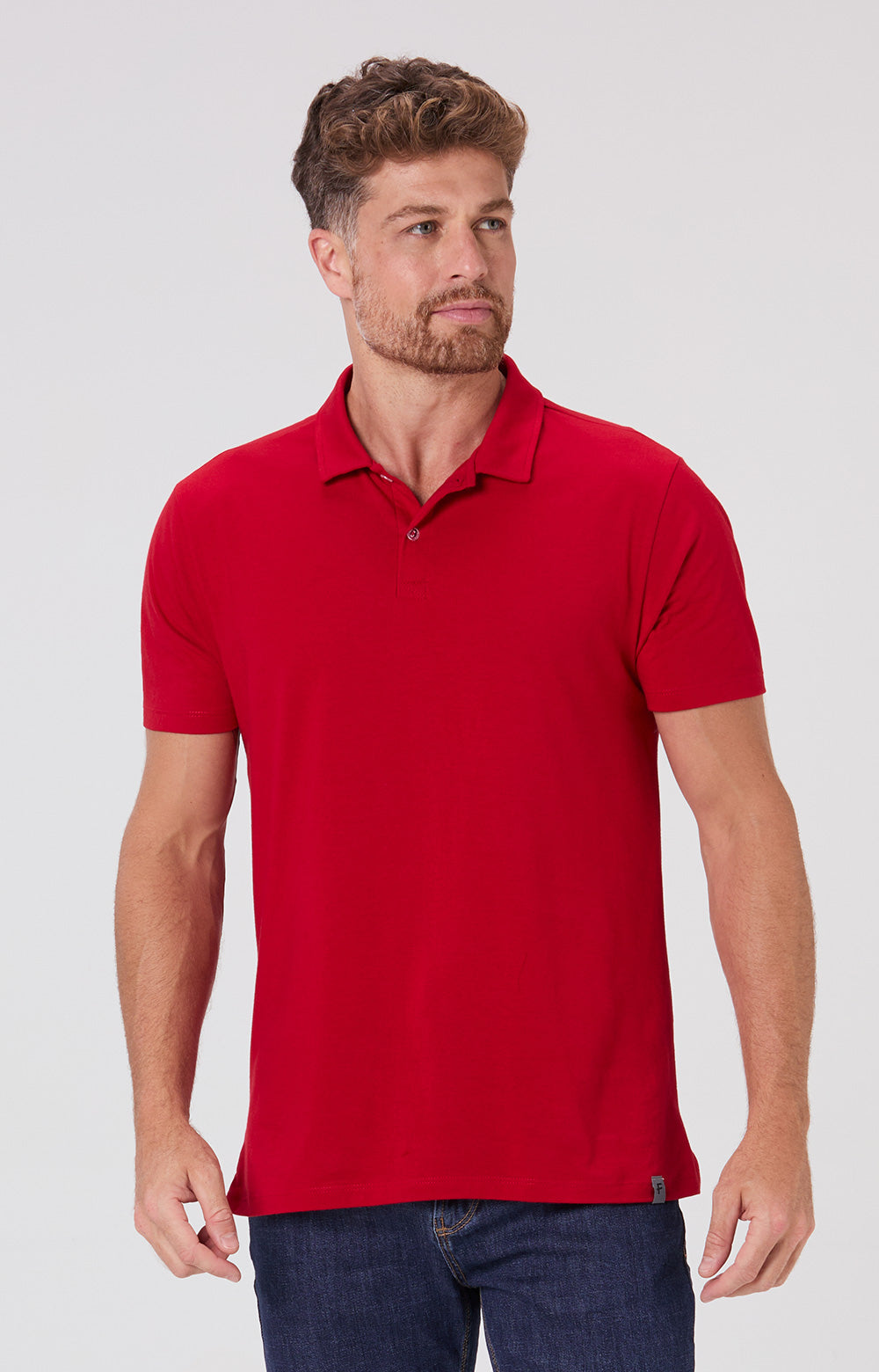 Camisa Polo Algodão - Vermelha