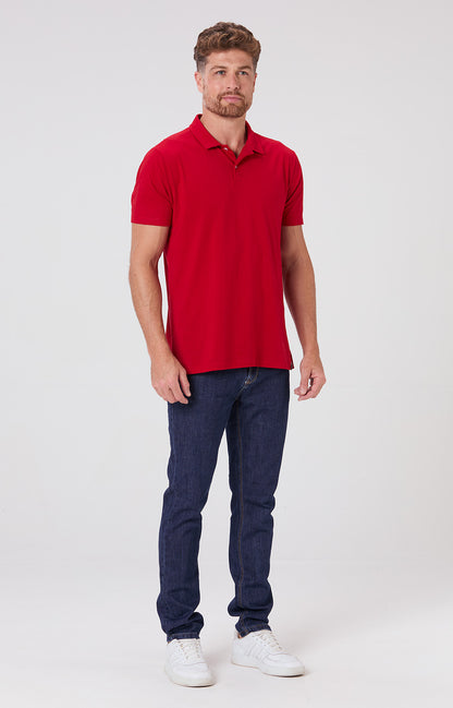 Camisa Polo Algodão - Vermelha