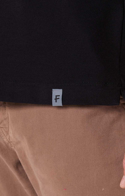 Camisa Polo Piquet Algodão Pima - Preta