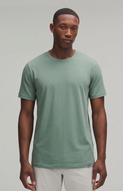 Camiseta Algodão - Verde Sálvia